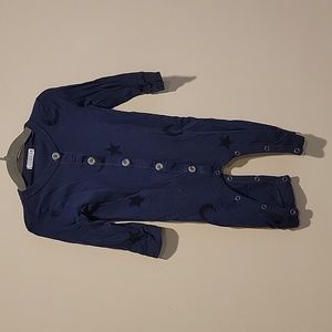 Cozii usa 6m 12m blue and black star jumpsuit one piece so cute